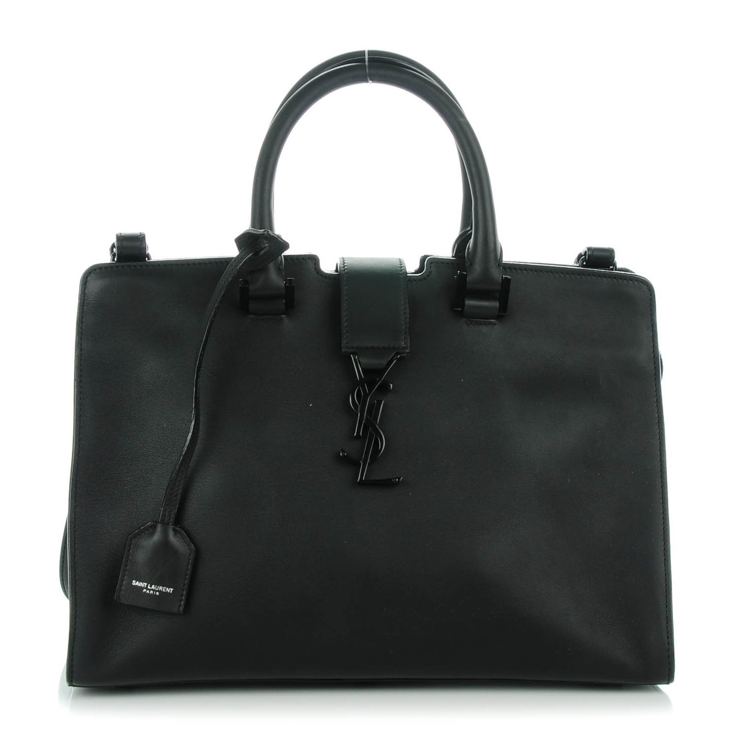 Calfskin Small Monogram Cabas Black
