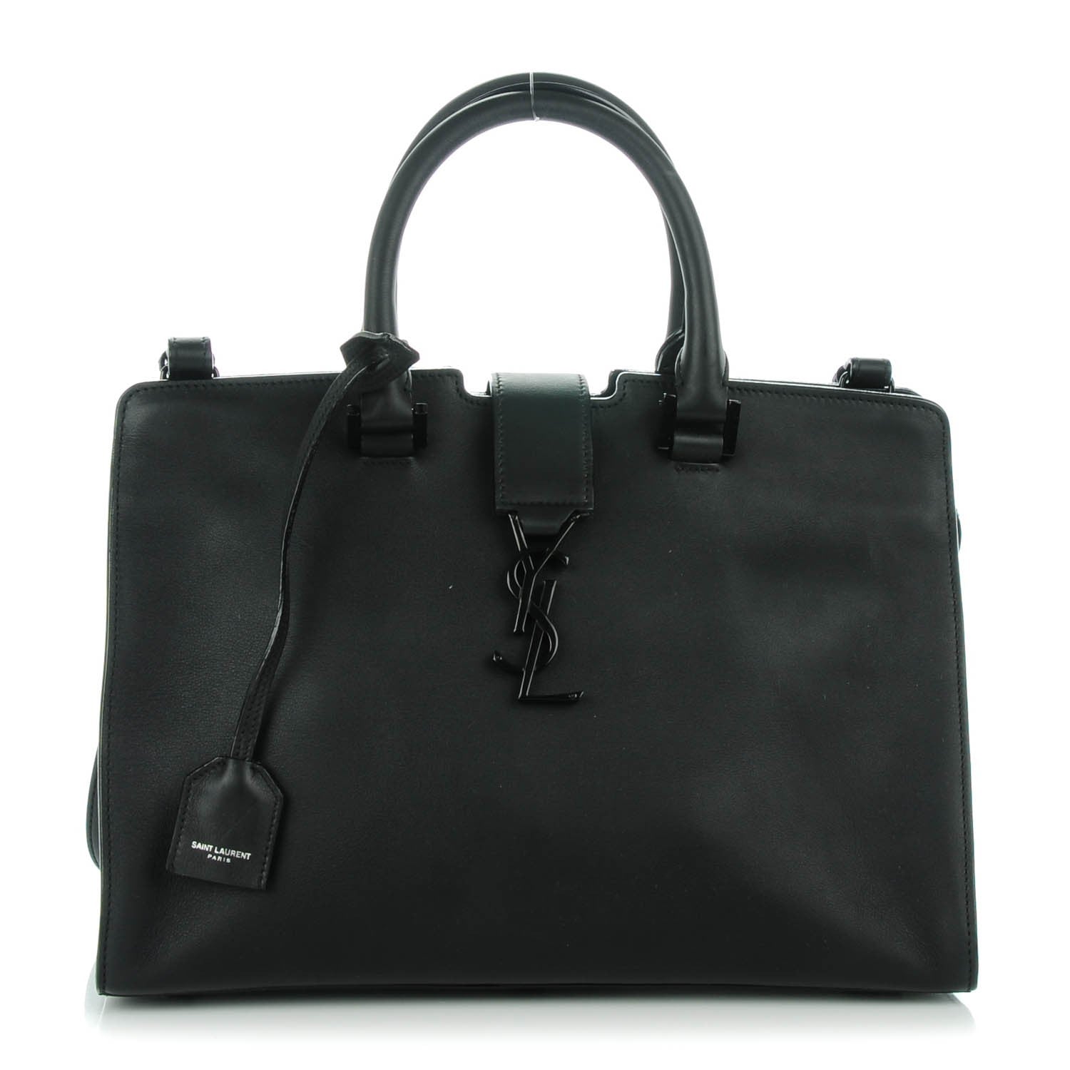 Saint Laurent Calfskin Small Monogram Cabas Black 1 of 7
