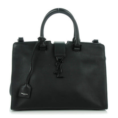Saint Laurent Calfskin Small Monogram Cabas Black 1 of 7