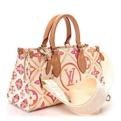 Louis Vuitton Monogram Tiles By The Pool OnTheGo East West Coral 3 of 9