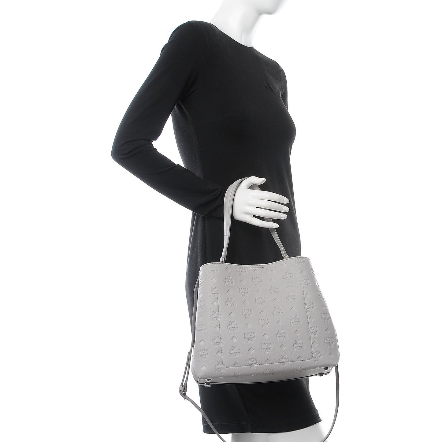 Calfskin Ottomar Monogram Sarah Convertible Hobo Dove