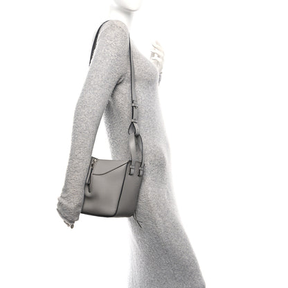 Loewe Grained Calfskin Mini Hammock Shoulder Bag Pearl Grey 2 of 10