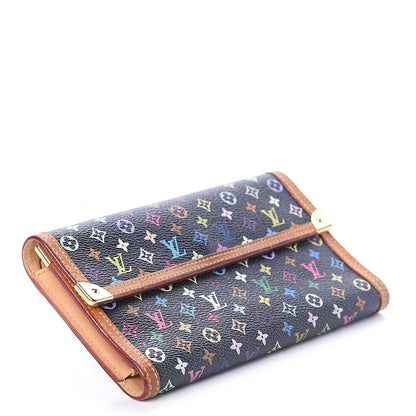 Louis Vuitton Monogram Multicolor Porte Tresor International Wallet Black 3 of 5