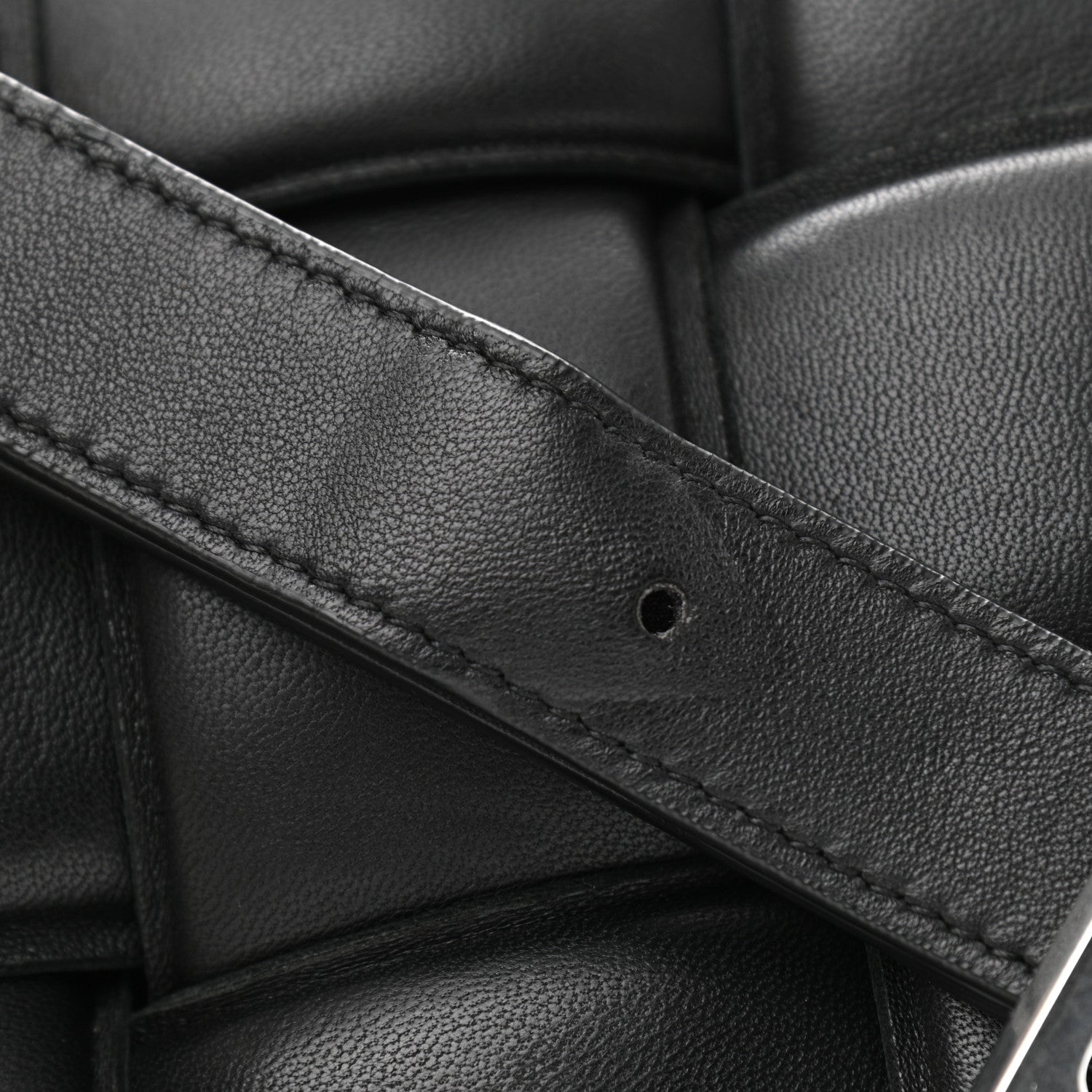 Bottega Veneta Nappa Maxi Intreccio Padded Cassette Crossbody Bag Black 10 of 11