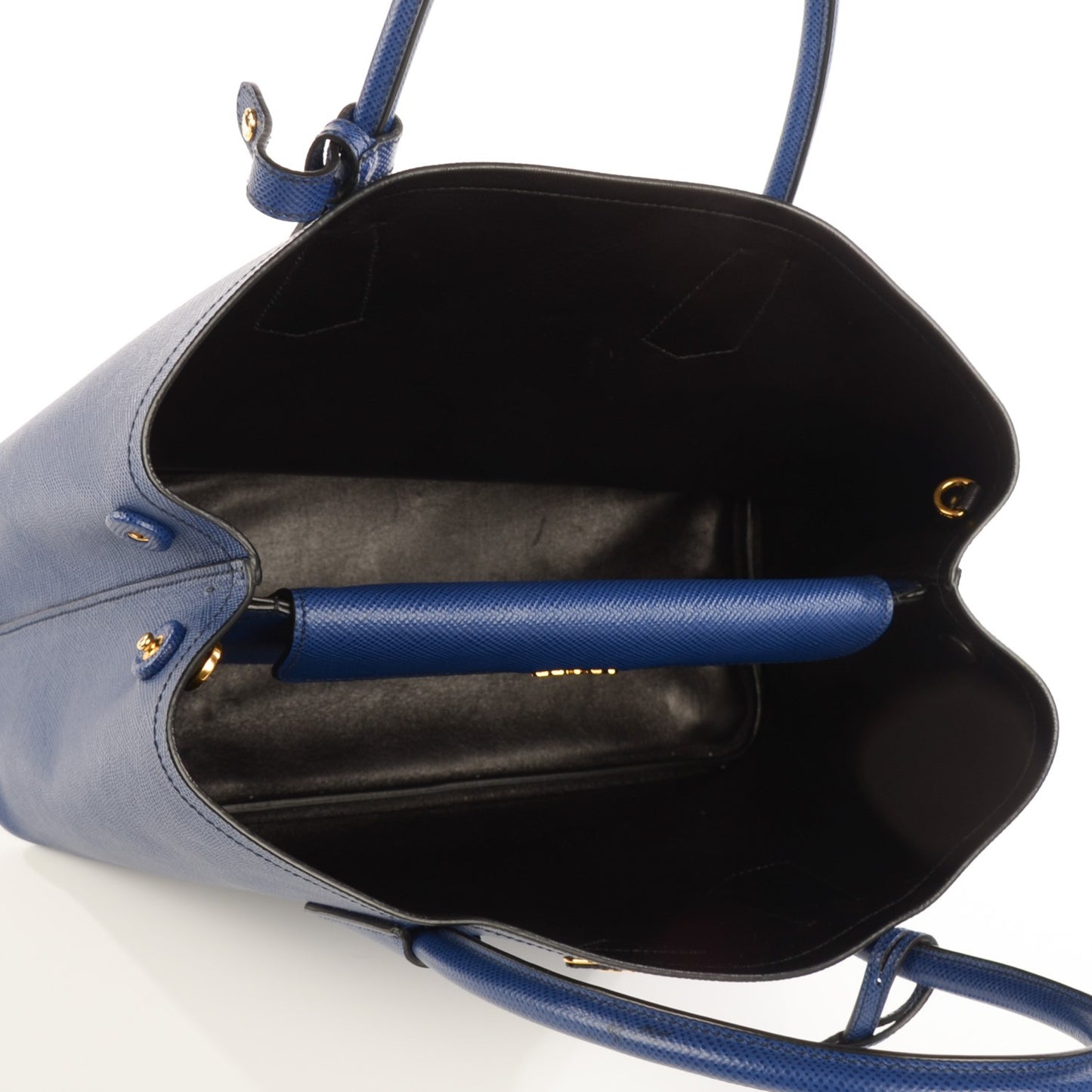 Saffiano Cuir Medium Double Bag Inchiostro