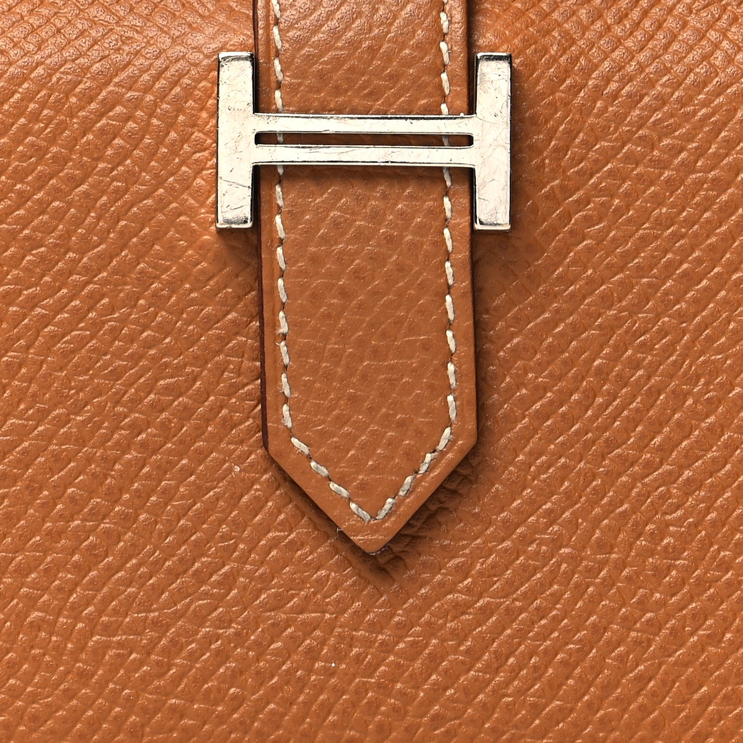 Hermes Epsom Bearn Card Holder Wallet Gold 8 of 10