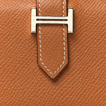 Hermes Epsom Bearn Card Holder Wallet Gold 8 of 10