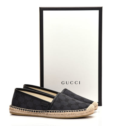 Gucci Monogram Espadrilles 37.5 Black 9 of 9