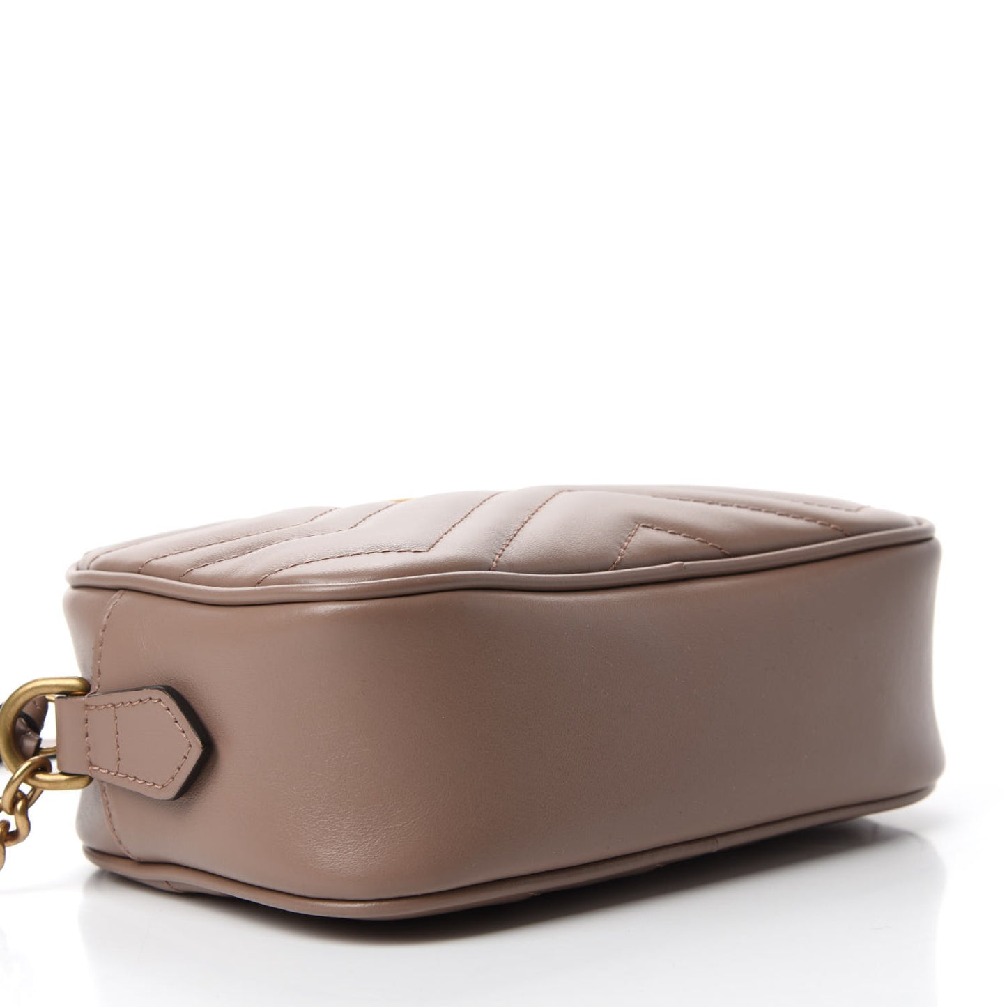 Calfskin Matelasse Mini GG Marmont Chain Shoulder Bag Porcelain Rose