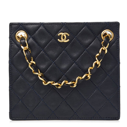 Chanel Lambskin Quilted Crossbody Navy 1 of 11