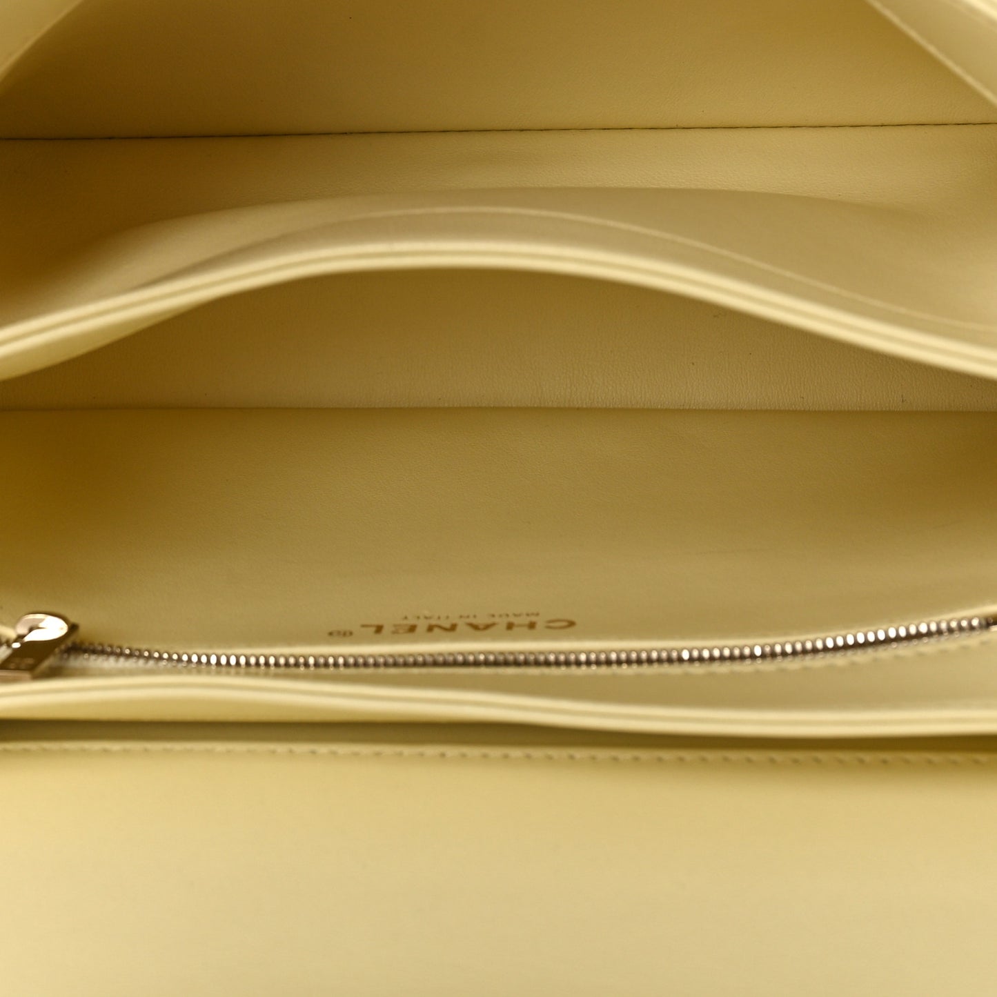 Lambskin Quilted Small Trendy Chain CC Dual Handle Flap Bag Yellow
