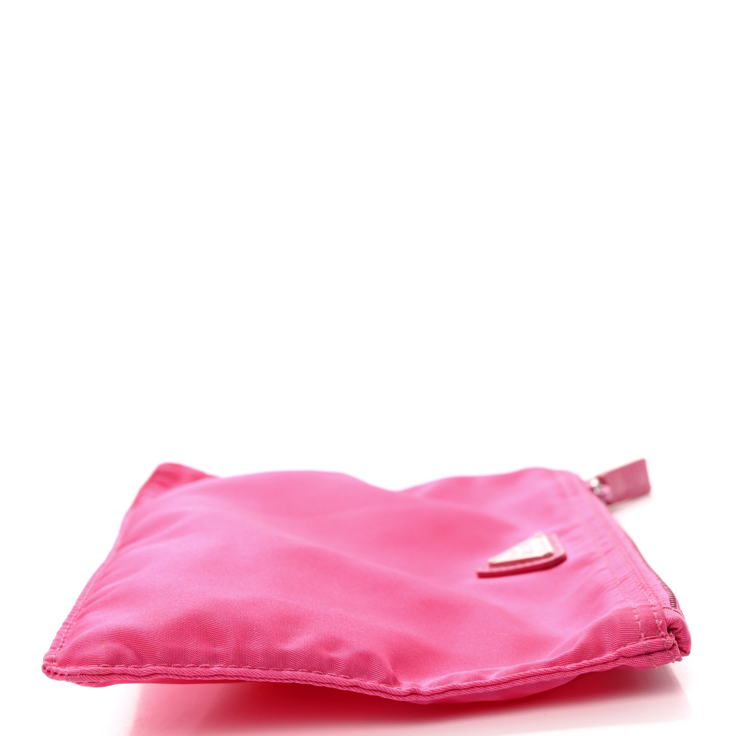 Tessuto Nylon Small Flat Pouch Fuxia