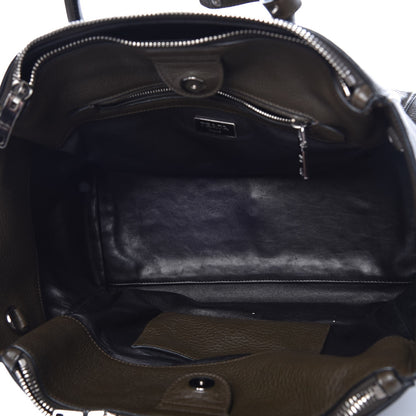 Prada Cervo Deerskin Twin Pocket Tote Militare 5 of 11