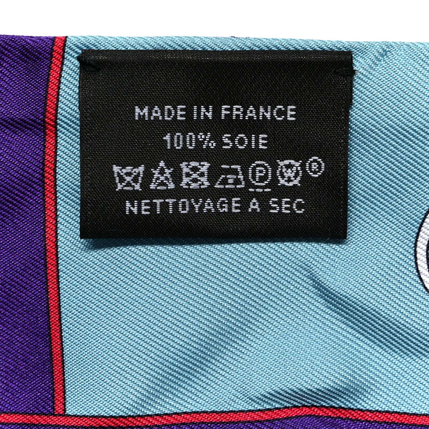 Hermes Silk Camails Twilly Scarf Violet Azure Celado 3 of 5