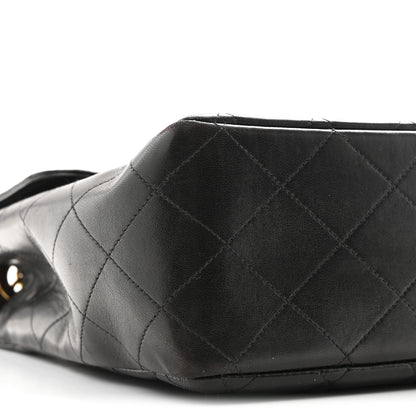 Chanel Lambskin Quilted XL Jumbo Single Flap Black 9 of 10