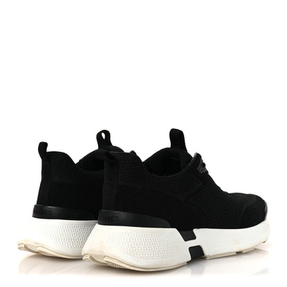 Hermes Technical Knit Suede Heros Sneakers 40 Black 5 of 15