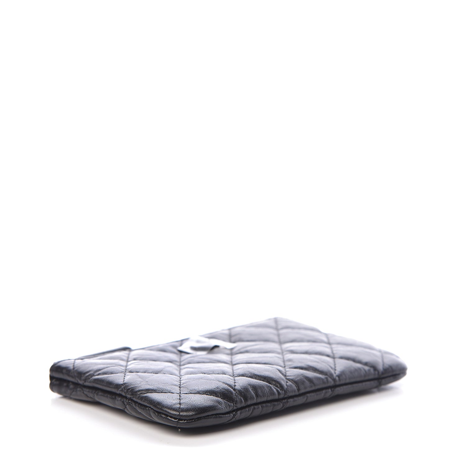 Aged Calfskin Quilted Small Reissue Cosmetic Case So Black