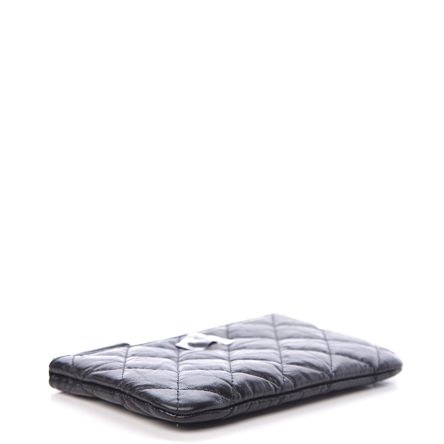 Chanel Aged Calfskin Quilted Small Reissue Cosmetic Case So Black 4 of 7