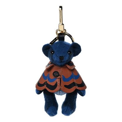 Burberry Chasmere Thomas Paint Teddy Bear Keychain Charm Blue Multi 1 of 4