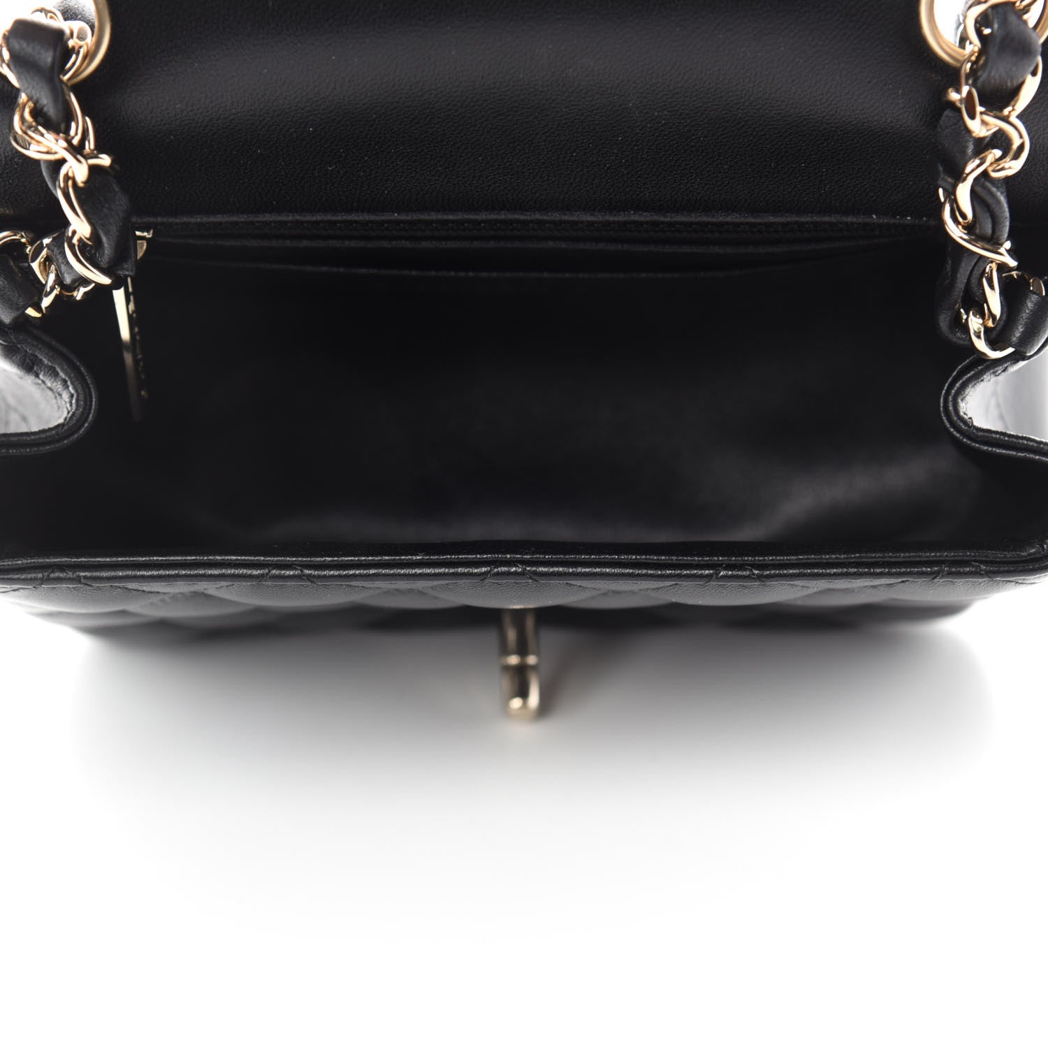 Chanel Lambskin Quilted Mini Square Flap Black 5 of 11