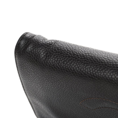 Chanel Caviar Timeless CC Wallet On Chain WOC Dark Brown 8 of 8