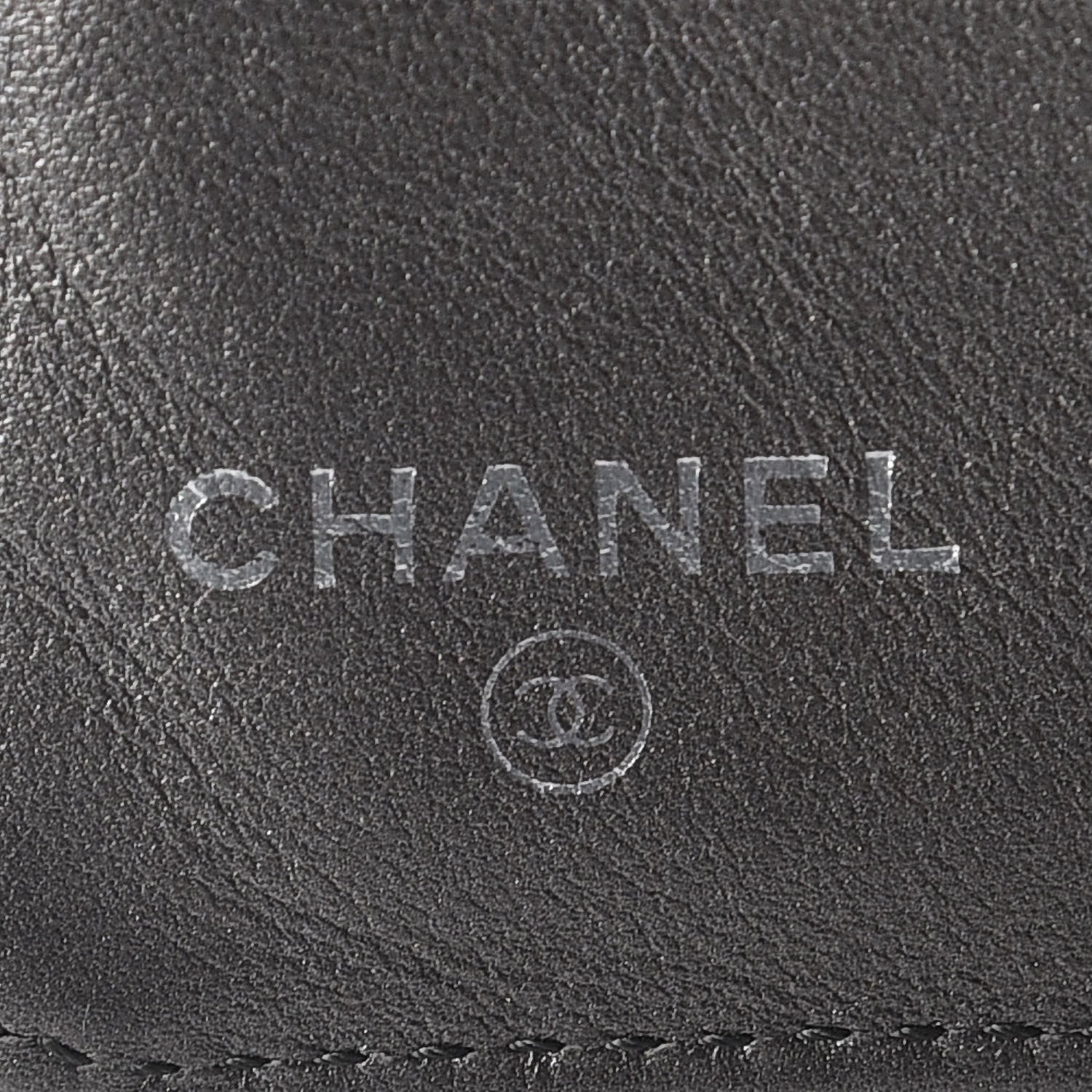 Chanel Caviar Timeless CC Zipped Pocket Wallet Dark Silver 10 of 13