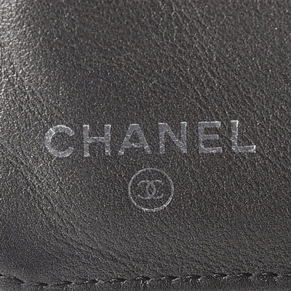 Chanel Caviar Timeless CC Zipped Pocket Wallet Dark Silver 10 of 13