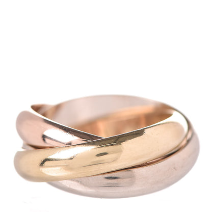 Cartier 18K Pink Yellow White Gold Classic Trinity Ring 58 8.25 1 of 7
