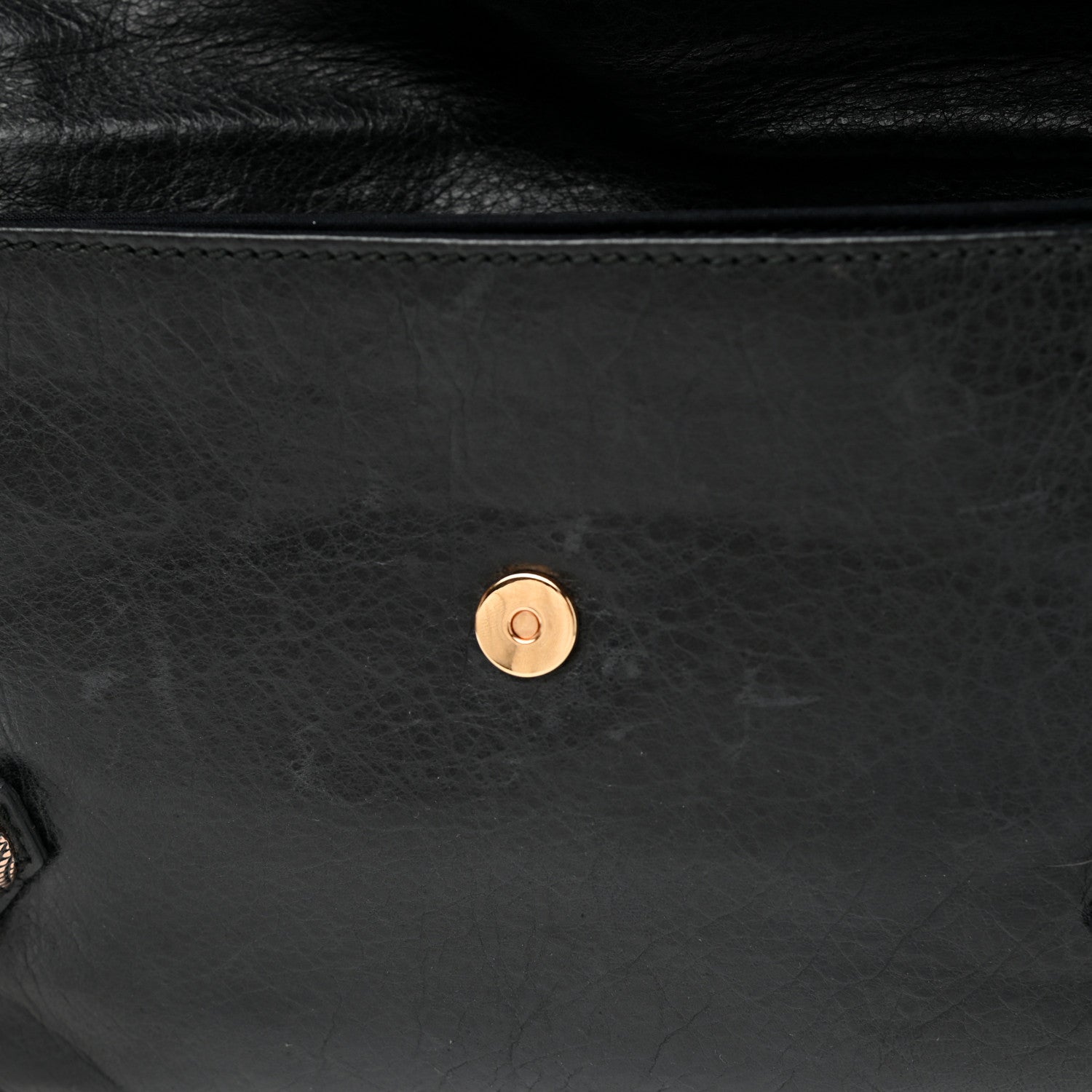 Balenciaga Agneau Giant 21 Rose Gold Hardware Envelope Clutch Black 12 of 12