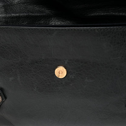 Balenciaga Agneau Giant 21 Rose Gold Hardware Envelope Clutch Black 12 of 12