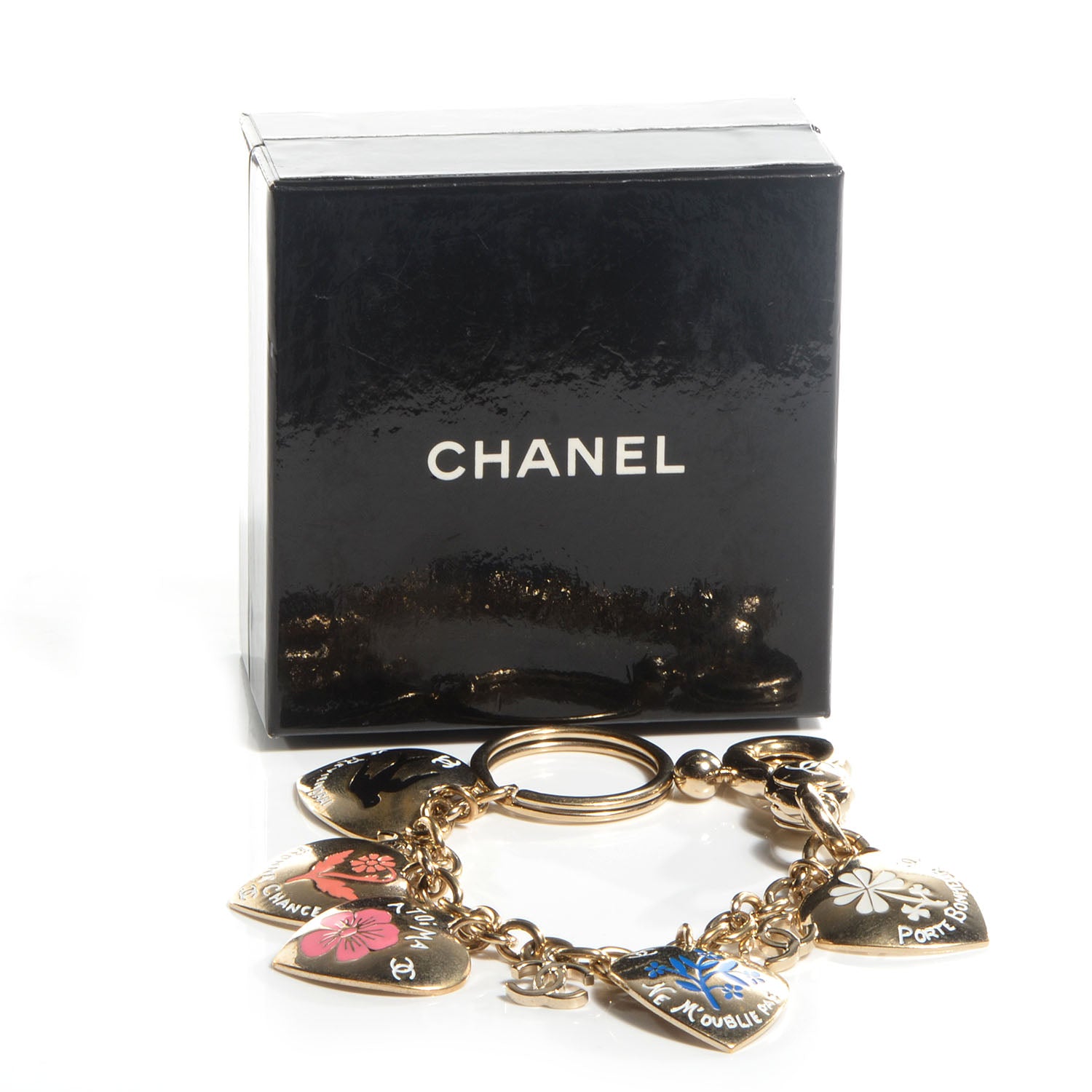 Chanel Valentine Charm Keychain Gold 6 of 6