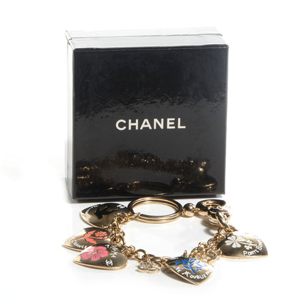 Chanel Valentine Charm Keychain Gold 6 of 6