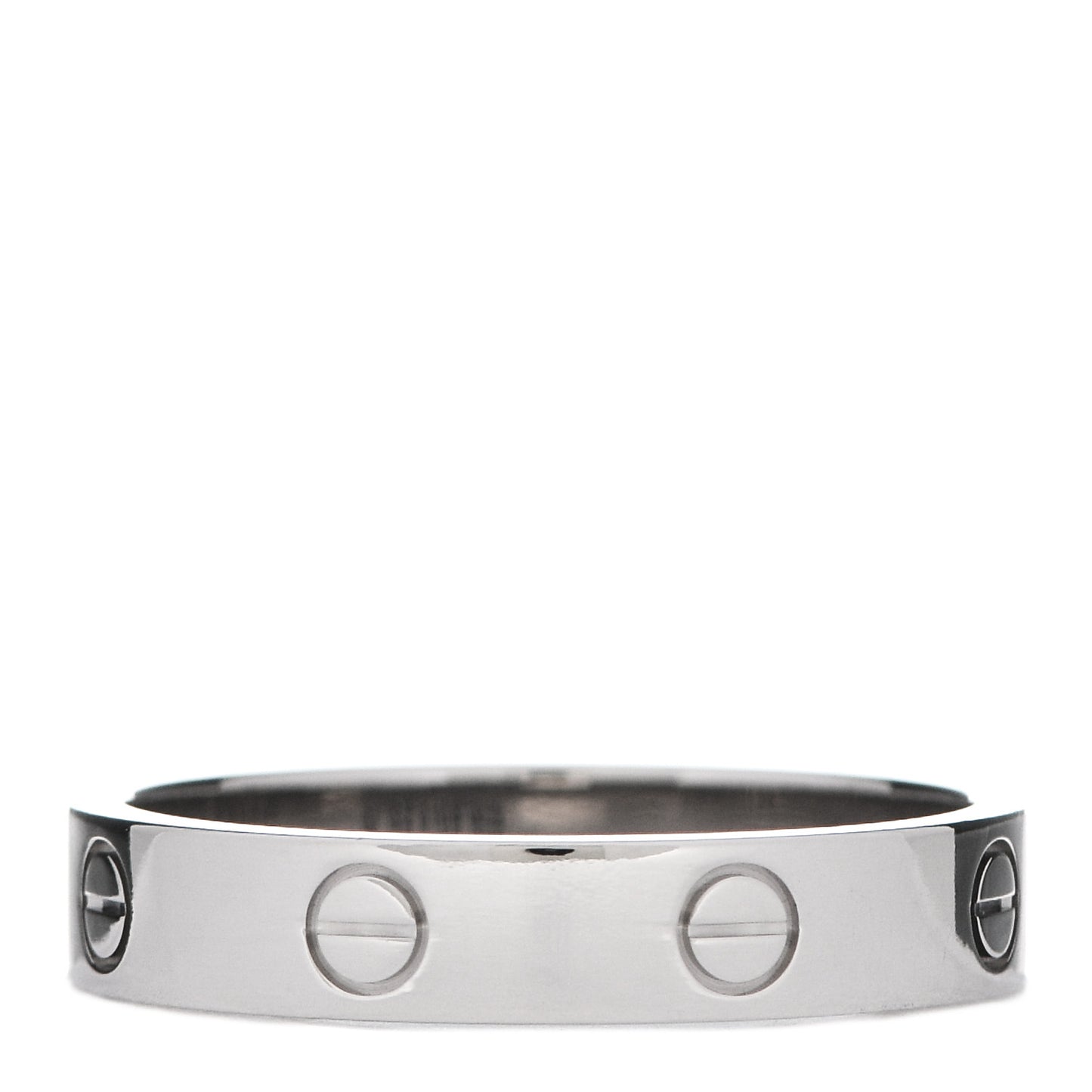 18K White Gold 3.5mm LOVE Wedding Band Ring 59 8.75