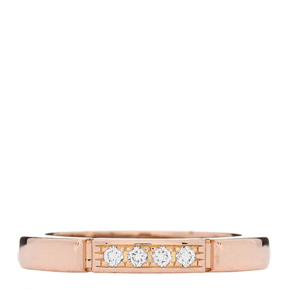 Cartier 18K Pink Gold Diamond Maillon Panthere Wedding Band Ring 48 4.5 1 of 4
