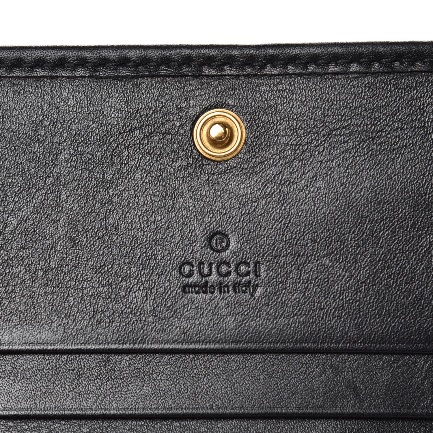 Gucci Calfskin Matelasse GG Marmont Card Case Black 4 of 7
