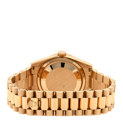 Rolex 18K Yellow Gold Diamond 36mm Oyster Perpetual Day-Date President Watch Champagne Jubilee 118388 3 of 5