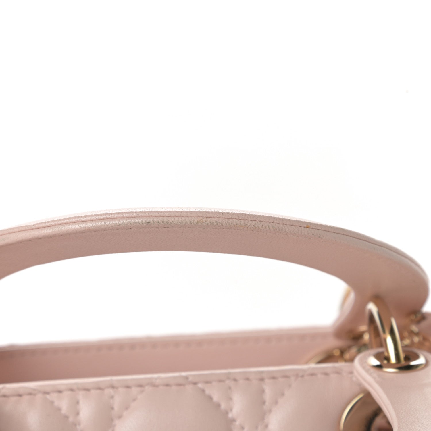 Christian Dior Lambskin Cannage Medium Lady Dior Light Pink 13 of 14