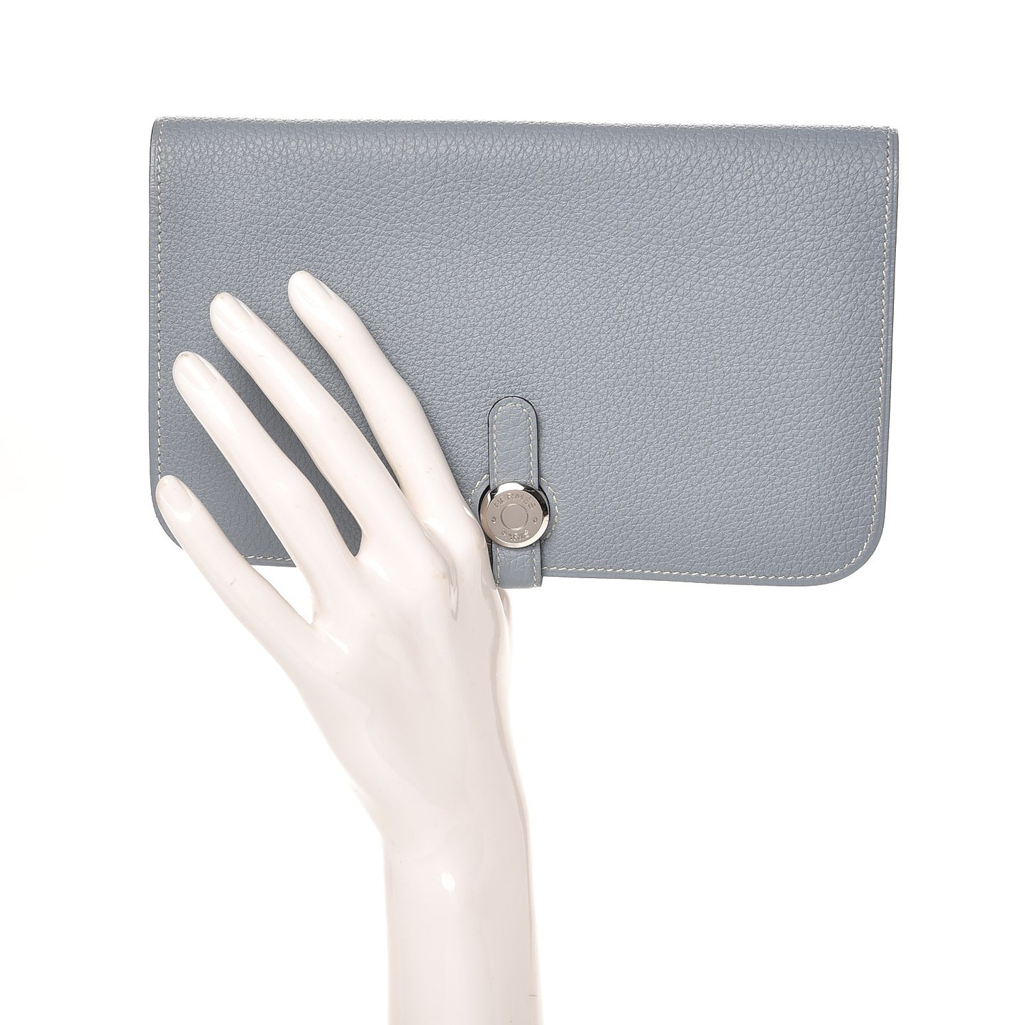 Togo Dogon Duo Wallet Bleu Lin