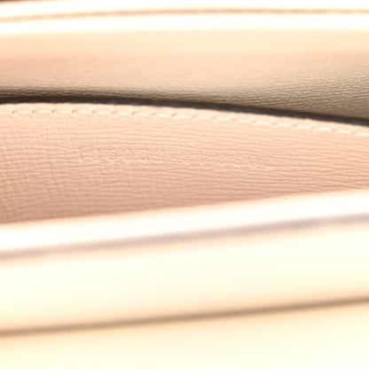 Gucci Glazed Textured Calfskin Mini Horsebit 1955 Top Handle Flap Bag Mystic White 7 of 11