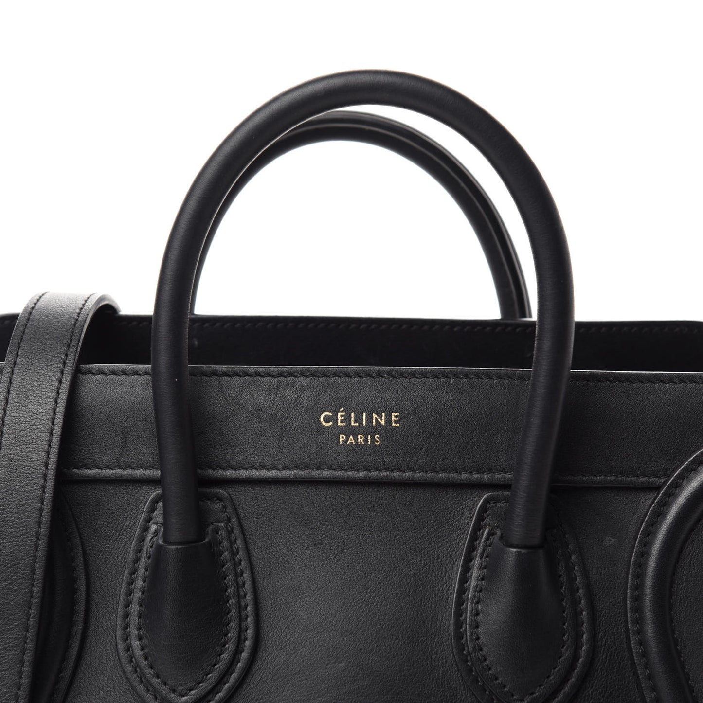 Smooth Calfskin Nano Luggage Black