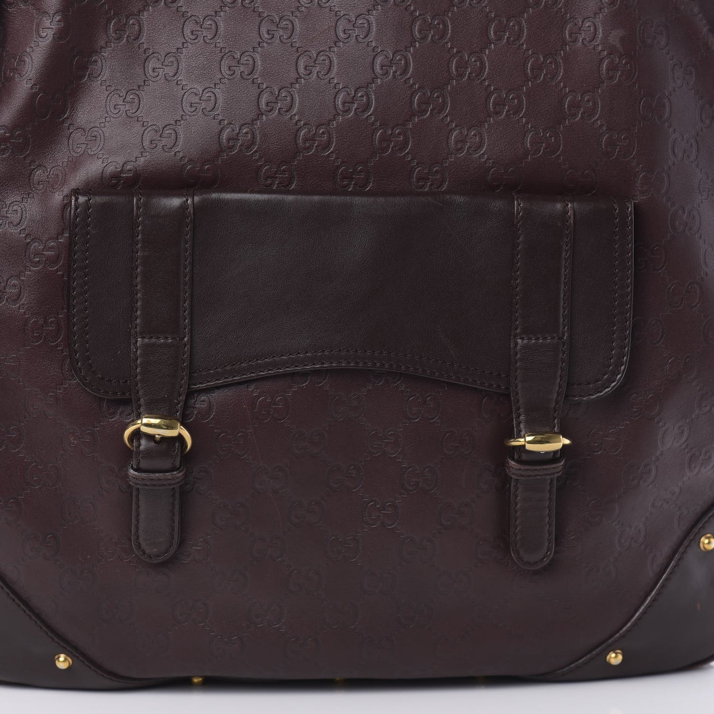 Guccissima Large Bamboo Messenger Tote Bag Purple