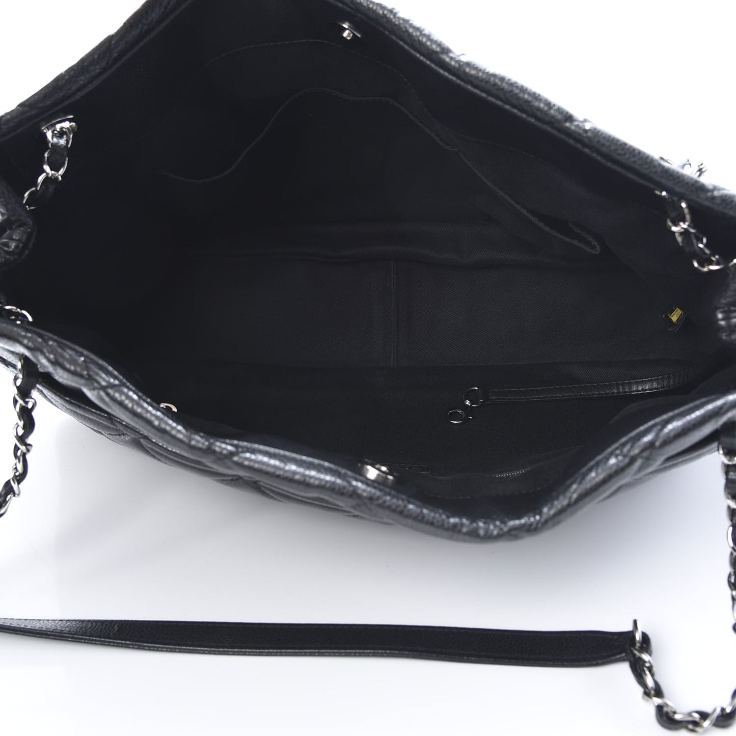Caviar Quilted Timeless CC Soft Tote Black