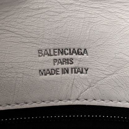 Balenciaga Thin Calfskin Small Monaco Sling Shoulder Bag Light Blue White White 6 of 10