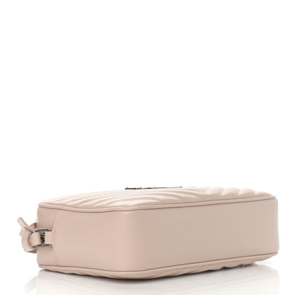 Saint Laurent Calfskin Matelasse Monogram Lou Camera Bag Washed Light Pink 4 of 12