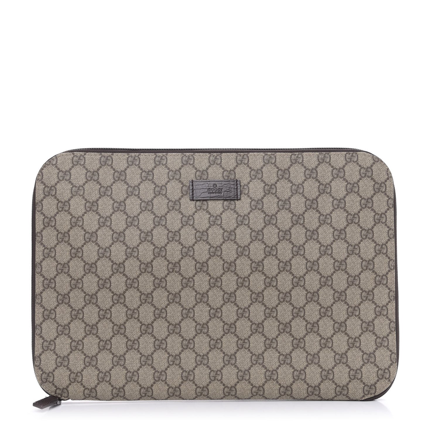 GG Plus Monogram Portfolio Brown