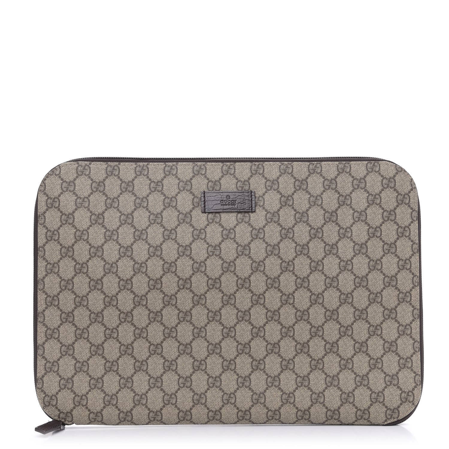 Gucci GG Plus Monogram Portfolio Brown 1 of 10
