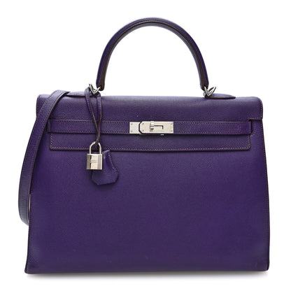 Hermes Epsom Kelly Sellier 35 Iris 1 of 10