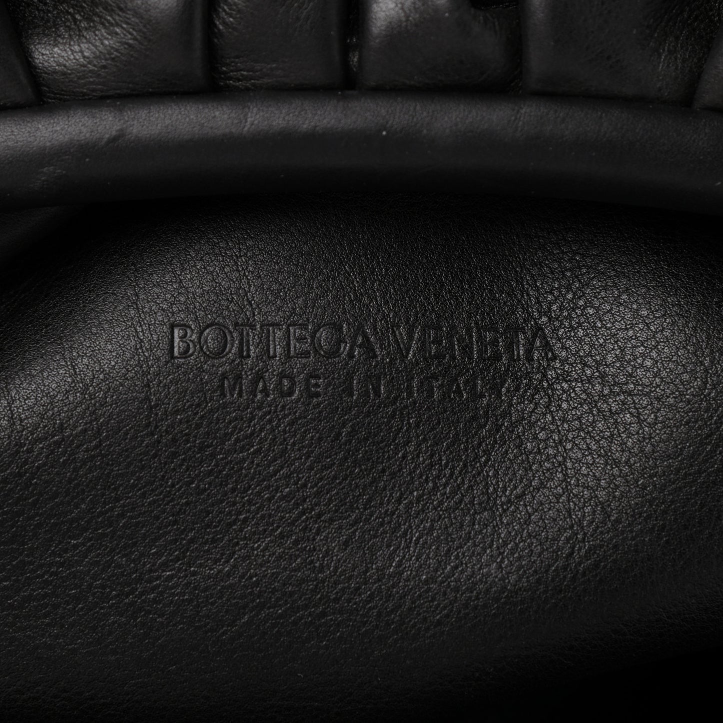 Smooth Butter Calf The Pouch Oversized Clutch Black