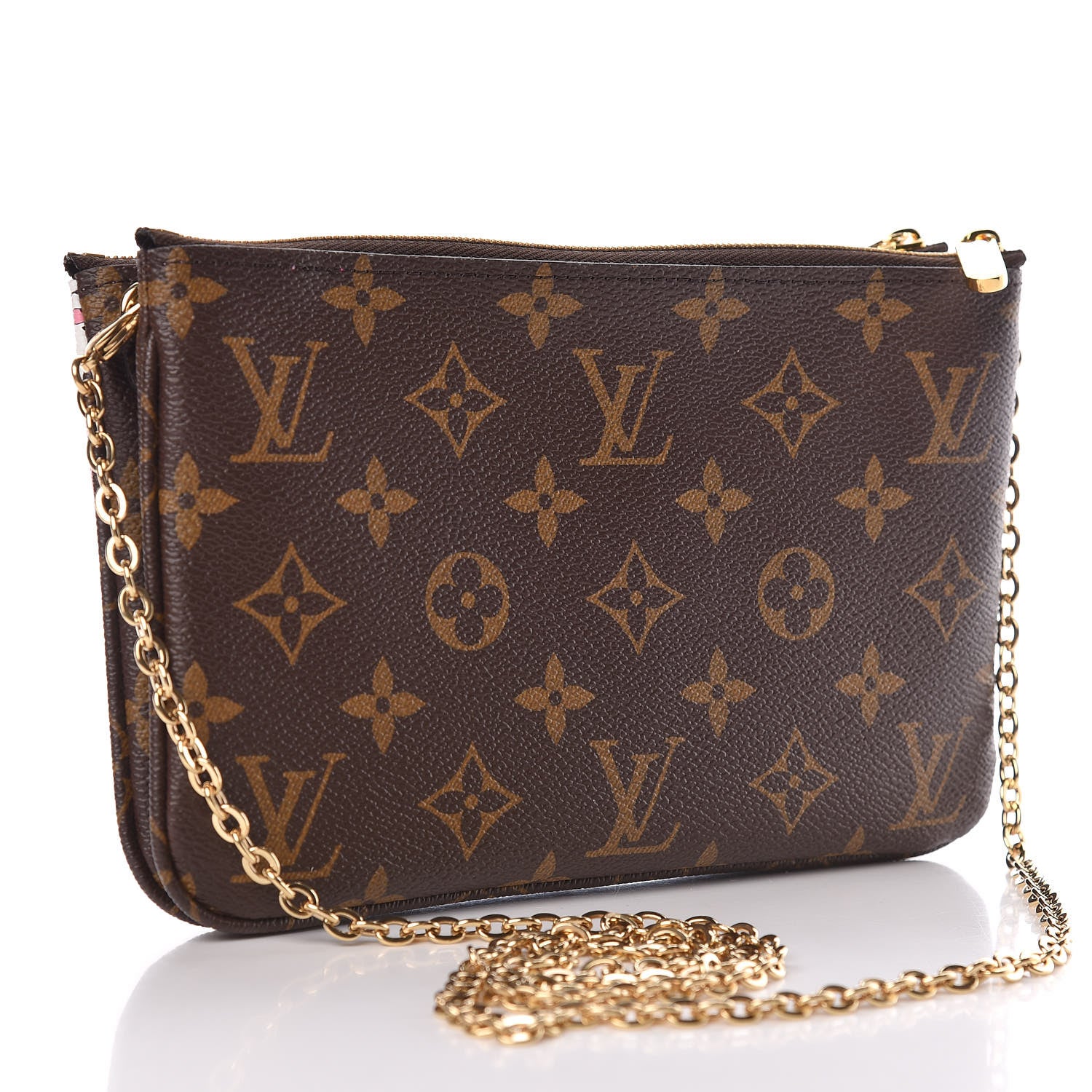 Louis Vuitton Monogram 2019 Christmas Animation Double Zip Pochette 3 of 12