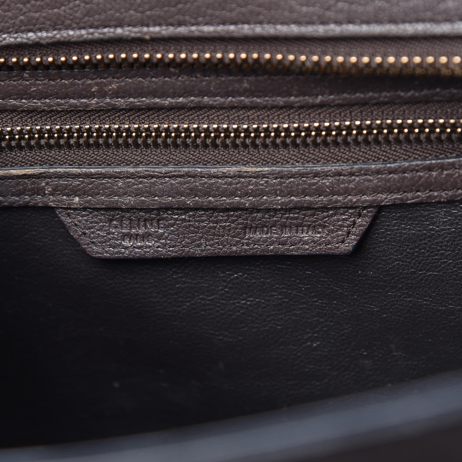 Celine Goatskin Micro Luggage Dark Taupe 6 of 18